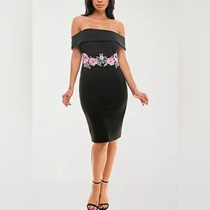 NEW Premier Amour Floral Short Sleeve Sheath Dress